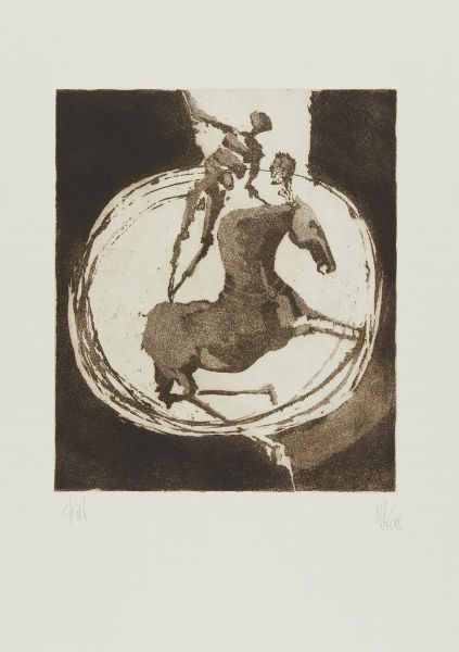 ARNOLDI NAG (n. 1928) : CARTELLA COMPOSTA DA N.5 FOGLI: HORSES  - Asta Asta 499 | ARTE MODERNA E CONTEMPORANEA Virtuale - Associazione Nazionale - Case d'Asta italiane