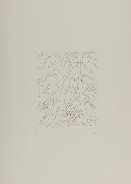 GUIDI VIRGILIO (1891 - 1984) : CARTELLA : DUE POESIE, SEI INCISIONI ALL'ACQUAFORTE  - Asta Asta 499 | ARTE MODERNA E CONTEMPORANEA Virtuale - Associazione Nazionale - Case d'Asta italiane