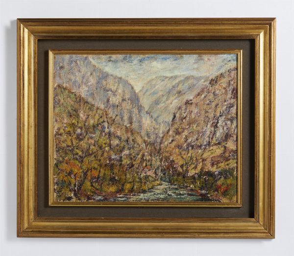 AUTORE NON IDENTIFICATO : VALLE  - Asta Asta 499 | ARTE MODERNA E CONTEMPORANEA Virtuale - Associazione Nazionale - Case d'Asta italiane