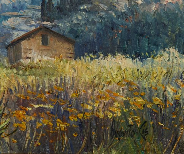 CIS AUGUSTO (n. 1927) : PAESAGGIO MONTANO  - Asta Asta 499 | ARTE MODERNA E CONTEMPORANEA Virtuale - Associazione Nazionale - Case d'Asta italiane