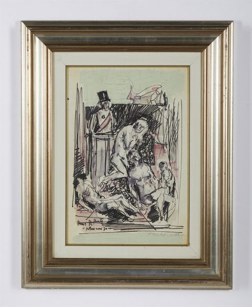 DI PRATA OSCAR (1910 - 2006) : POTERE, ANNI 70  - Asta Asta 499 | ARTE MODERNA E CONTEMPORANEA Virtuale - Associazione Nazionale - Case d'Asta italiane
