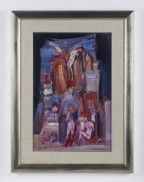 DI PRATA OSCAR (1910 - 2006) : SENZA TITOLO  - Asta Asta 499 | ARTE MODERNA E CONTEMPORANEA Virtuale - Associazione Nazionale - Case d'Asta italiane