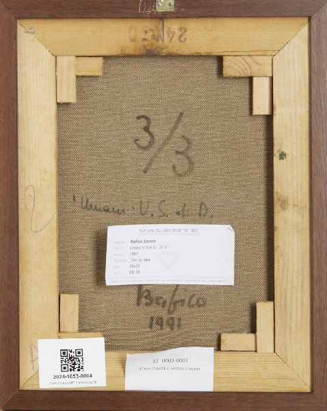 BAFICO ENRICO (n. 1943) : UMANI V.S.D.D. 3/3  - Asta Asta 499 | ARTE MODERNA E CONTEMPORANEA Virtuale - Associazione Nazionale - Case d'Asta italiane