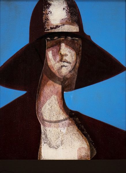 RAPISARDI ALFIO (1929 - 2018) : DONNA CON CAPPELLO  - Asta Asta 499 | ARTE MODERNA E CONTEMPORANEA Virtuale - Associazione Nazionale - Case d'Asta italiane