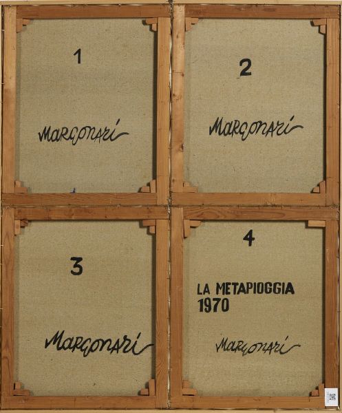 MARGONARI RENZO (n. 1937) : LA METAPIOGGIA  - Asta Asta 499 | ARTE MODERNA E CONTEMPORANEA Virtuale - Associazione Nazionale - Case d'Asta italiane