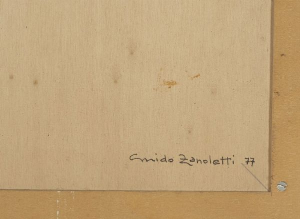 ZANOLETTI GUIDO (1933 - 2014) : SENZA TITOLO  - Asta Asta 499 | ARTE MODERNA E CONTEMPORANEA Virtuale - Associazione Nazionale - Case d'Asta italiane