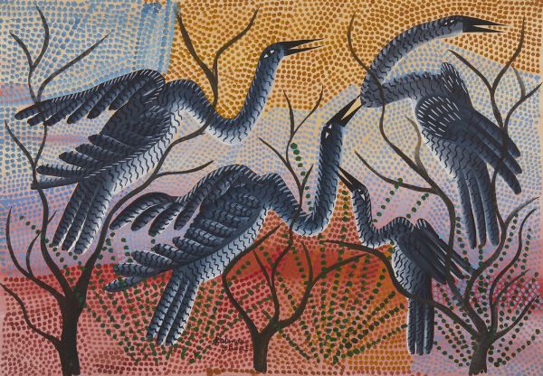 VICTOR KUNKULU KABINDA (n. 1927) : SENZA TITOLO  - Asta Asta 499 | ARTE MODERNA E CONTEMPORANEA Virtuale - Associazione Nazionale - Case d'Asta italiane