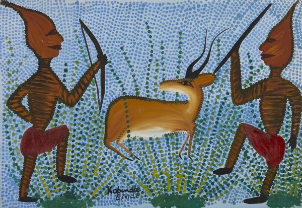 VICTOR KUNKULU KABINDA (n. 1927) : SENZA TITOLO  - Asta Asta 499 | ARTE MODERNA E CONTEMPORANEA Virtuale - Associazione Nazionale - Case d'Asta italiane