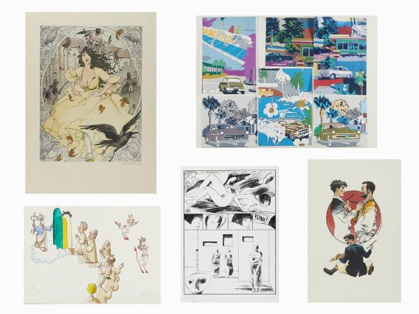 ARTISTI VARI : LOTTO COMPOSTO DA 4 FOGLI  - Asta Asta 499 | ARTE MODERNA E CONTEMPORANEA Virtuale - Associazione Nazionale - Case d'Asta italiane