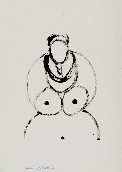 PIVI ALBERTO : STUDIO PER COMPOSIZIONE ( #5 FOGLI)  - Asta Asta 499 | ARTE MODERNA E CONTEMPORANEA Virtuale - Associazione Nazionale - Case d'Asta italiane