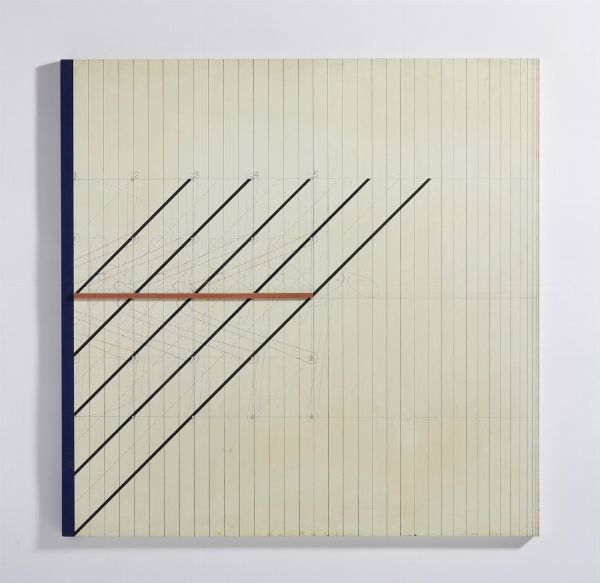 SCHIOZZI LIVIO (1943 - 2010) : MOMENTO DI ENTRATA, DIAGONALI V  - Asta Asta 499 | ARTE MODERNA E CONTEMPORANEA Virtuale - Associazione Nazionale - Case d'Asta italiane