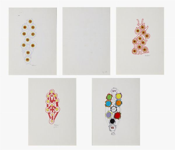 FALZONI GIORDANO (1925 - 1998) : DIECI DI DENARI  - Asta Asta 499 | ARTE MODERNA E CONTEMPORANEA Virtuale - Associazione Nazionale - Case d'Asta italiane