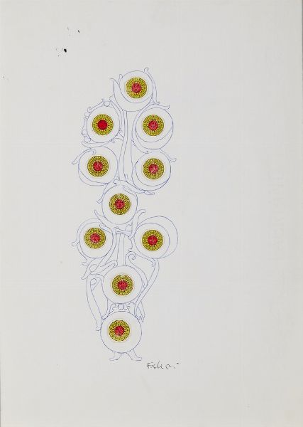 FALZONI GIORDANO (1925 - 1998) : DIECI DI DENARI  - Asta Asta 499 | ARTE MODERNA E CONTEMPORANEA Virtuale - Associazione Nazionale - Case d'Asta italiane