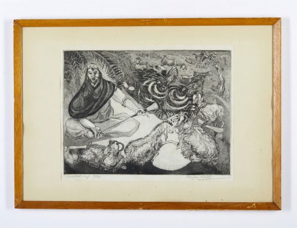 VITERBO GREEN SUZY (1904 - 1999) : SENZA TITOLO  - Asta Asta 499 | ARTE MODERNA E CONTEMPORANEA Virtuale - Associazione Nazionale - Case d'Asta italiane