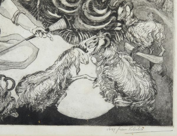 VITERBO GREEN SUZY (1904 - 1999) : SENZA TITOLO  - Asta Asta 499 | ARTE MODERNA E CONTEMPORANEA Virtuale - Associazione Nazionale - Case d'Asta italiane