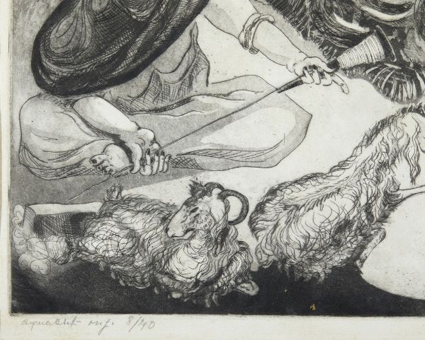 VITERBO GREEN SUZY (1904 - 1999) : SENZA TITOLO  - Asta Asta 499 | ARTE MODERNA E CONTEMPORANEA Virtuale - Associazione Nazionale - Case d'Asta italiane