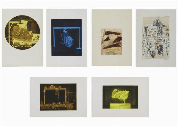 AUTORI VARI : LOTTO COMPOSTO DA N.6 FOGLI  - Asta Asta 499 | ARTE MODERNA E CONTEMPORANEA Virtuale - Associazione Nazionale - Case d'Asta italiane