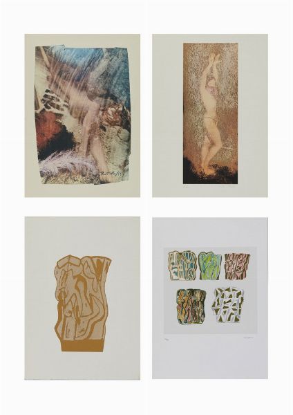 AUTORI VARI : LOTTO COMPOSTO DA N.5 FOGLI: SENZA TITOLO  - Asta Asta 499 | ARTE MODERNA E CONTEMPORANEA Virtuale - Associazione Nazionale - Case d'Asta italiane