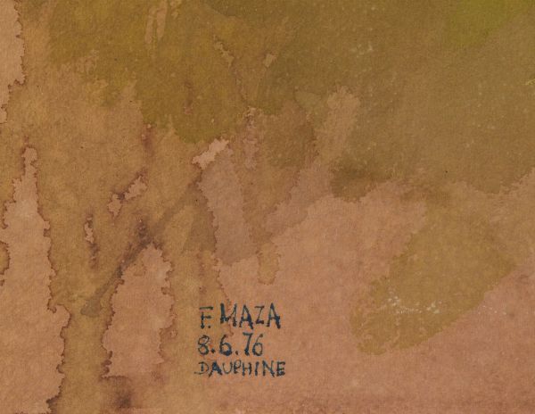 MAZA FERNANDO  (n. 1936) : LOTTO COMPOSTO DA N.3 DISEGNI: NOGENT, DAUPHINE E NOGENT  - Asta Asta 499 | ARTE MODERNA E CONTEMPORANEA Virtuale - Associazione Nazionale - Case d'Asta italiane