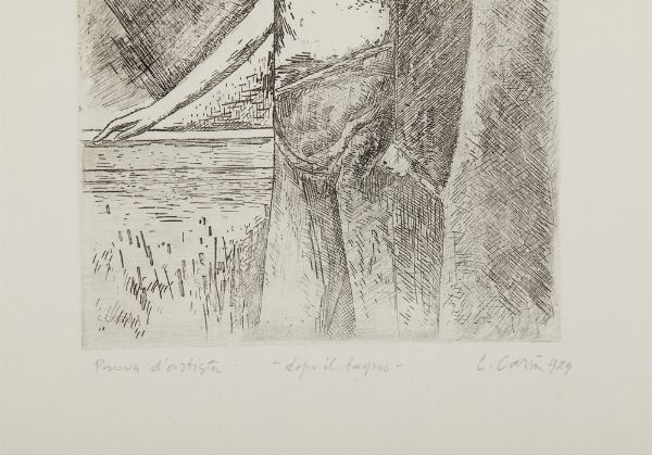 CARRA' CARLO (1881 - 1966) : DOPO IL BAGNO  - Asta Asta 499 | ARTE MODERNA E CONTEMPORANEA Virtuale - Associazione Nazionale - Case d'Asta italiane