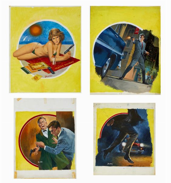 JACONO CARLO (1929 - 2000) : LOTTO COMPOSTO DA N.4 OPERE  - Asta Asta 499 | ARTE MODERNA E CONTEMPORANEA Virtuale - Associazione Nazionale - Case d'Asta italiane