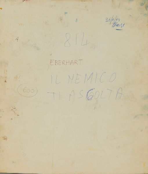 JACONO CARLO (1929 - 2000) : LOTTO COMPOSTO DA N.4 OPERE  - Asta Asta 499 | ARTE MODERNA E CONTEMPORANEA Virtuale - Associazione Nazionale - Case d'Asta italiane