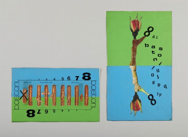 CAVALIERE ALIK (1926 - 1998) : 8 DI BASTONI  - Asta Asta 499 | ARTE MODERNA E CONTEMPORANEA Virtuale - Associazione Nazionale - Case d'Asta italiane