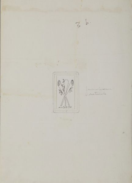 MAROTTA GINO (1935 - 2012) : TRE DI BASTONI  - Asta Asta 499 | ARTE MODERNA E CONTEMPORANEA Virtuale - Associazione Nazionale - Case d'Asta italiane
