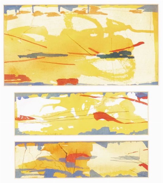 MONTESSORI ELISA  (n. 1931) : SENZA TITOLO (TRITTICO)  - Asta Asta 499 | ARTE MODERNA E CONTEMPORANEA Virtuale - Associazione Nazionale - Case d'Asta italiane