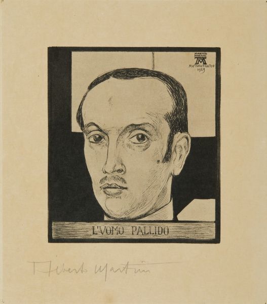 MARTINI ALBERTO (1876 - 1954) : L'UOMO PALLIDO  - Asta Asta 499 | ARTE MODERNA E CONTEMPORANEA Virtuale - Associazione Nazionale - Case d'Asta italiane
