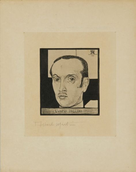 MARTINI ALBERTO (1876 - 1954) : L'UOMO PALLIDO  - Asta Asta 499 | ARTE MODERNA E CONTEMPORANEA Virtuale - Associazione Nazionale - Case d'Asta italiane