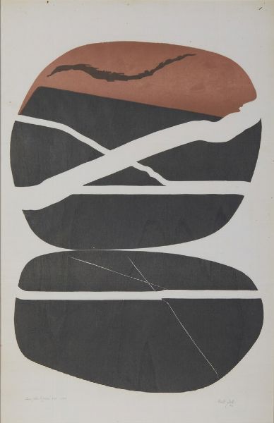 ZETTI ITALO (1913 - 1978) : SASSI DELLA LIGURIA N 10  - Asta Asta 499 | ARTE MODERNA E CONTEMPORANEA Virtuale - Associazione Nazionale - Case d'Asta italiane