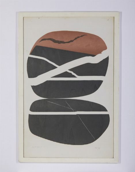 ZETTI ITALO (1913 - 1978) : SASSI DELLA LIGURIA N 10  - Asta Asta 499 | ARTE MODERNA E CONTEMPORANEA Virtuale - Associazione Nazionale - Case d'Asta italiane
