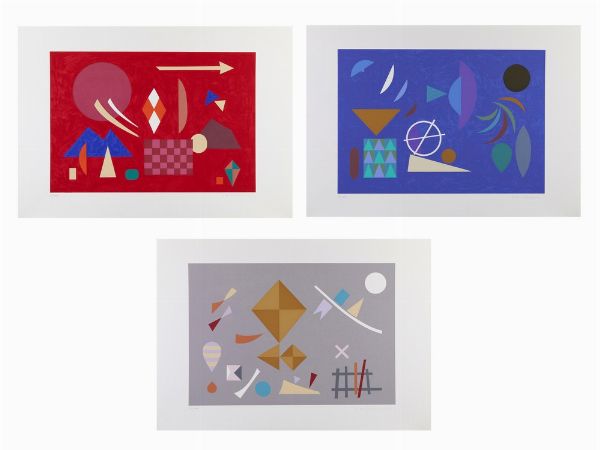 HOFFMANN OTTO  (1907 - 1996) : LOTTO COMPOSTO DA N.3 FOGLI  - Asta Asta 499 | ARTE MODERNA E CONTEMPORANEA Virtuale - Associazione Nazionale - Case d'Asta italiane