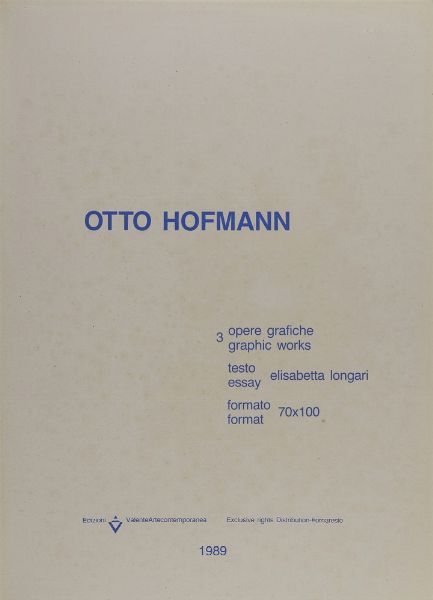 HOFFMANN OTTO  (1907 - 1996) : LOTTO COMPOSTO DA N.3 FOGLI  - Asta Asta 499 | ARTE MODERNA E CONTEMPORANEA Virtuale - Associazione Nazionale - Case d'Asta italiane