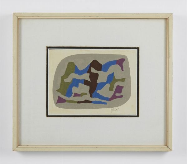 GISCHIA LEON (1903 - 1991) : SENZA TITOLO  - Asta Asta 499 | ARTE MODERNA E CONTEMPORANEA Virtuale - Associazione Nazionale - Case d'Asta italiane