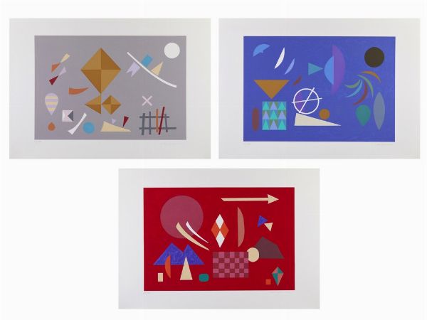 HOFFMANN OTTO  (1907 - 1996) : CARTELLA COMPOSTA DA N.3 FOGLI  - Asta Asta 499 | ARTE MODERNA E CONTEMPORANEA Virtuale - Associazione Nazionale - Case d'Asta italiane