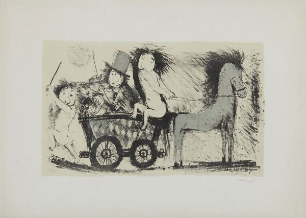 AUTORI VARI : LOTTO COMPOSTO DA N.5 FOGLI  - Asta Asta 499 | ARTE MODERNA E CONTEMPORANEA Virtuale - Associazione Nazionale - Case d'Asta italiane