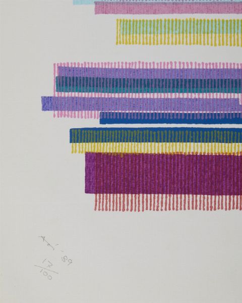 HUBER-AOI KONO (n. 1936) : LOTTO COMPOSTO DA N. 2 FOGLI: ORIZZONTALE - VERTICALE  - Asta Asta 499 | ARTE MODERNA E CONTEMPORANEA Virtuale - Associazione Nazionale - Case d'Asta italiane