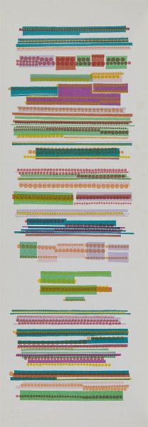 HUBER-AOI KONO (n. 1936) : LOTTO COMPOSTO DA N.2 FOGLI: ORIZZONTALE - VERTICALE  - Asta Asta 499 | ARTE MODERNA E CONTEMPORANEA Virtuale - Associazione Nazionale - Case d'Asta italiane