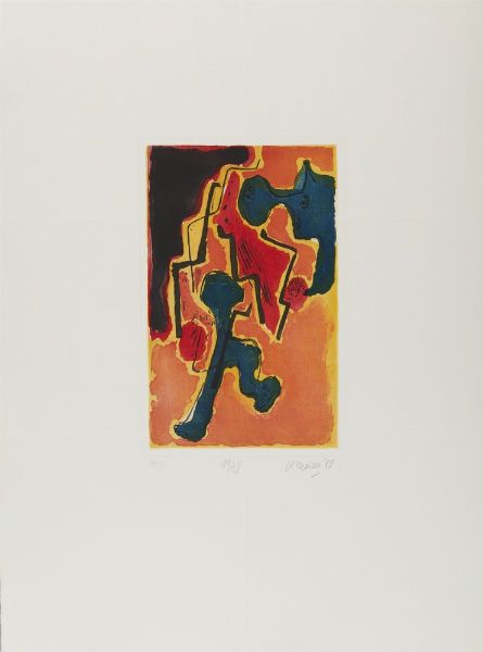 CORNEILLE (1922 - 2010) : CARTELLA COMPOSTA DA N. 10 FOGLI  - Asta Asta 499 | ARTE MODERNA E CONTEMPORANEA Virtuale - Associazione Nazionale - Case d'Asta italiane