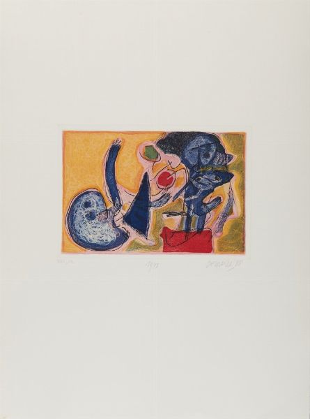 CORNEILLE (1922 - 2010) : CARTELLA COMPOSTA DA N. 10 FOGLI  - Asta Asta 499 | ARTE MODERNA E CONTEMPORANEA Virtuale - Associazione Nazionale - Case d'Asta italiane