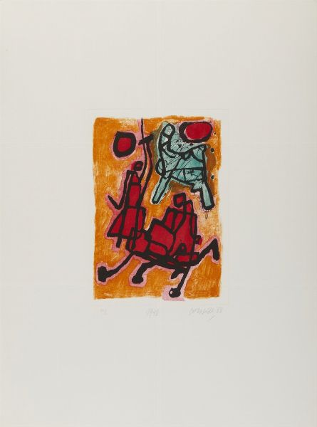 CORNEILLE (1922 - 2010) : CARTELLA COMPOSTA DA N. 10 FOGLI  - Asta Asta 499 | ARTE MODERNA E CONTEMPORANEA Virtuale - Associazione Nazionale - Case d'Asta italiane