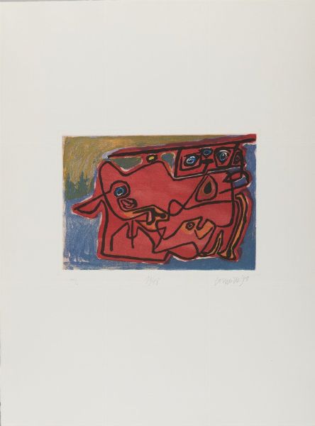 CORNEILLE (1922 - 2010) : CARTELLA COMPOSTA DA N. 10 FOGLI  - Asta Asta 499 | ARTE MODERNA E CONTEMPORANEA Virtuale - Associazione Nazionale - Case d'Asta italiane