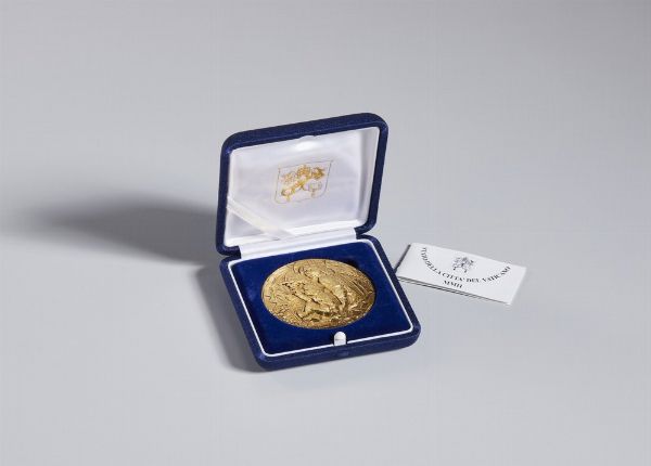 BODINI FLORIANO (1933 - 2005) : OMAGGIO A LEONARDO MEDAGLIA COMMEMORATIVA  - Asta Asta 499 | ARTE MODERNA E CONTEMPORANEA Virtuale - Associazione Nazionale - Case d'Asta italiane