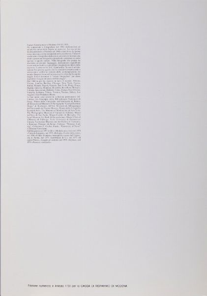 FONTANA FRANCO (n. 1933) : SENZA TITOLO  - Asta Asta 499 | ARTE MODERNA E CONTEMPORANEA Virtuale - Associazione Nazionale - Case d'Asta italiane