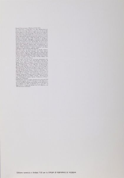 FONTANA FRANCO (n. 1933) : SENZA TITOLO  - Asta Asta 499 | ARTE MODERNA E CONTEMPORANEA Virtuale - Associazione Nazionale - Case d'Asta italiane