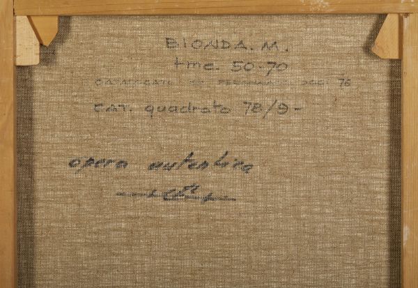 BIONDA MARIO (1913 - 1985) : SENZA TITOLO  - Asta Asta 499 | ARTE MODERNA E CONTEMPORANEA Virtuale - Associazione Nazionale - Case d'Asta italiane