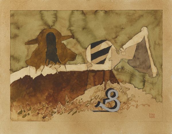 MAZA FERNANDO  (n. 1936) : SENZA TITOLO, LOTTO COMPOSTO DA N.3 OPERE  - Asta Asta 499 | ARTE MODERNA E CONTEMPORANEA Virtuale - Associazione Nazionale - Case d'Asta italiane