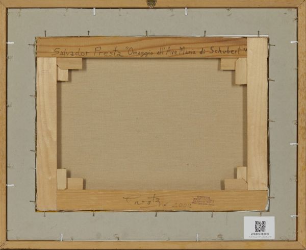 PRESTA SALVADOR (n. 1925) : OMAGGIO ALL'AVE MARIA DI SHUBERT  - Asta Asta 499 | ARTE MODERNA E CONTEMPORANEA Virtuale - Associazione Nazionale - Case d'Asta italiane
